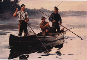 [3 canoe fishermen]